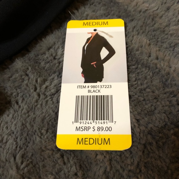 🆕 Super Soft Active Life Cardigans B&W - Lot of 2 - Picture 5 of 5